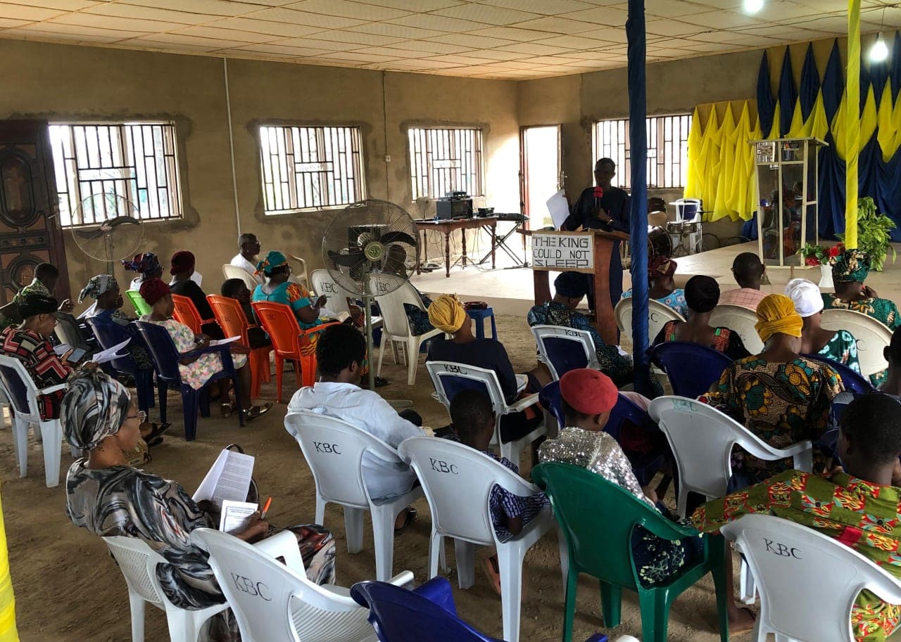 Participants during worship