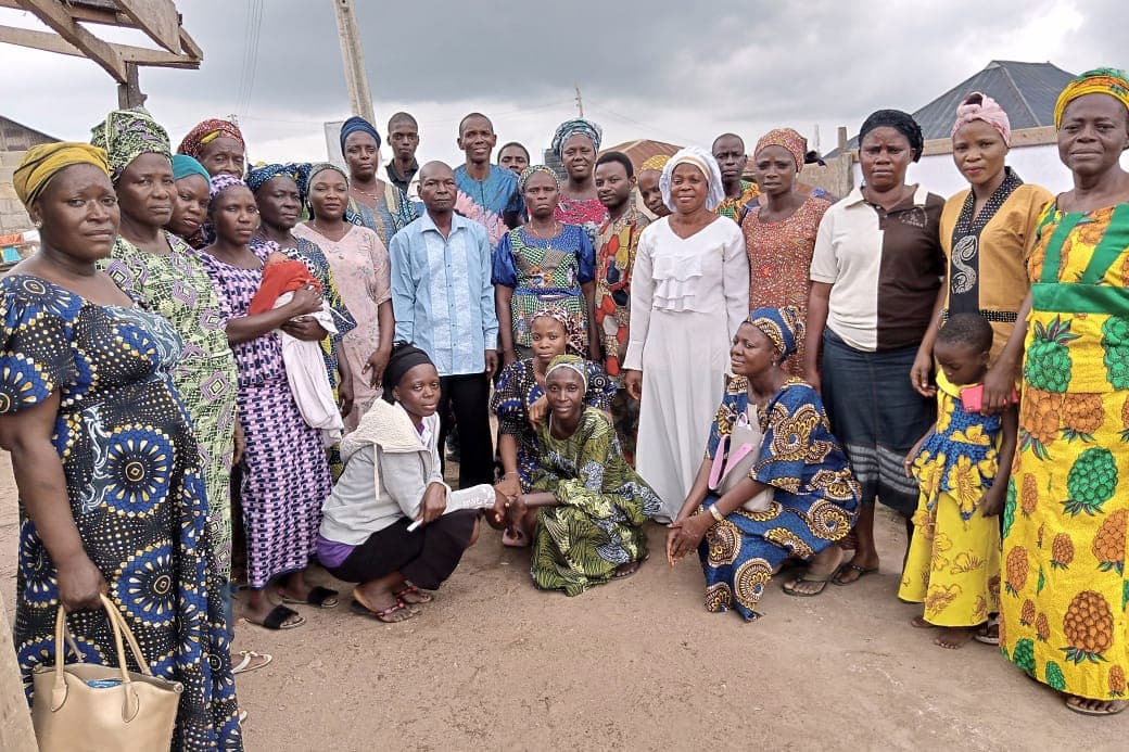Group photo outside church building